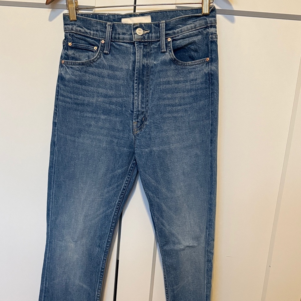 MOTHER Slim Fit Blue Jeans